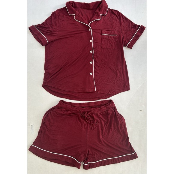 cozy earth Other - Cozy Earth Wine Maroon Summer Shorts pajamas Pj Set Size Small